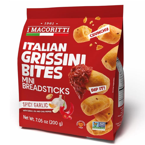 I Macoritti Classici Mini Breadsticks Bite with Spicy Garlic | Dip &