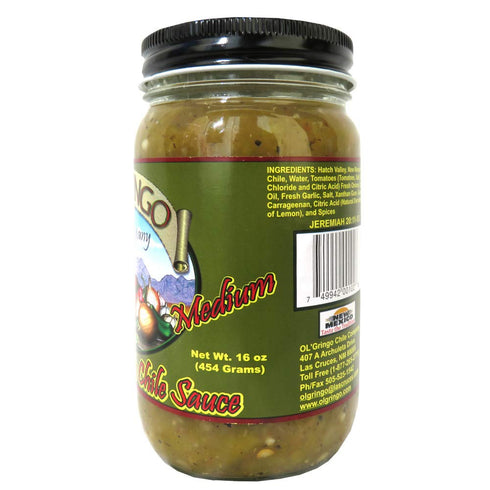 OL GRINGO CHILE COMPANY Medium Green Chile Sauce, 16 OZ