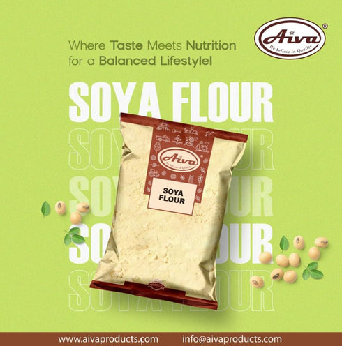 4 LB Aiva Soy Soya Bean Floour | Soy Bean Flour (Soy Flour)