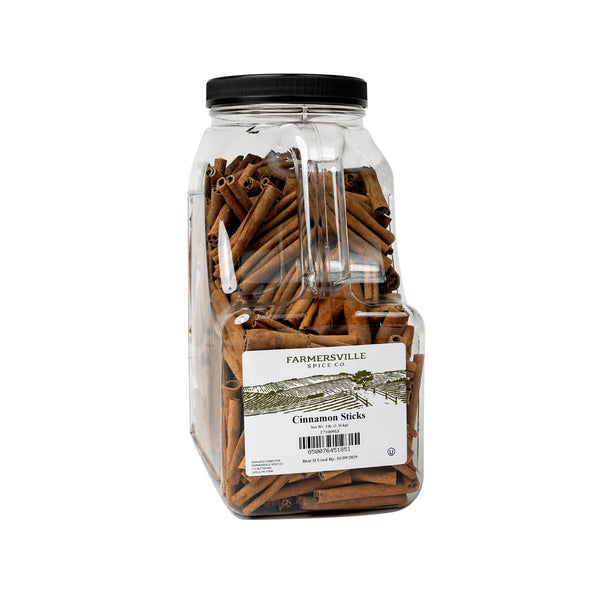Farmersville Spice Co. Cassia Cinnamon Sticks, 3 lb Handle Jug, Kosher Spice