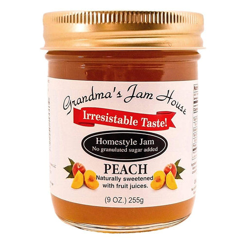 Grandma's Jam House Sweet Peach Jam | No Added Sugar | All Natural | Homestyle