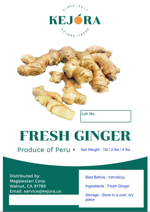 (4) Kejora Premium Fresh Ginger Root