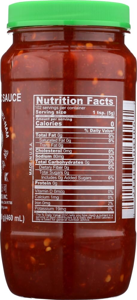 Huey Fong Chili Garlic Sauce 18 Oz