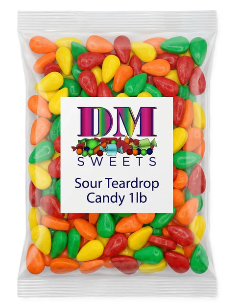 DM Sweets Extreme Sour Coated Candy - 1 lb of Fresh Delicious Sour Fruity