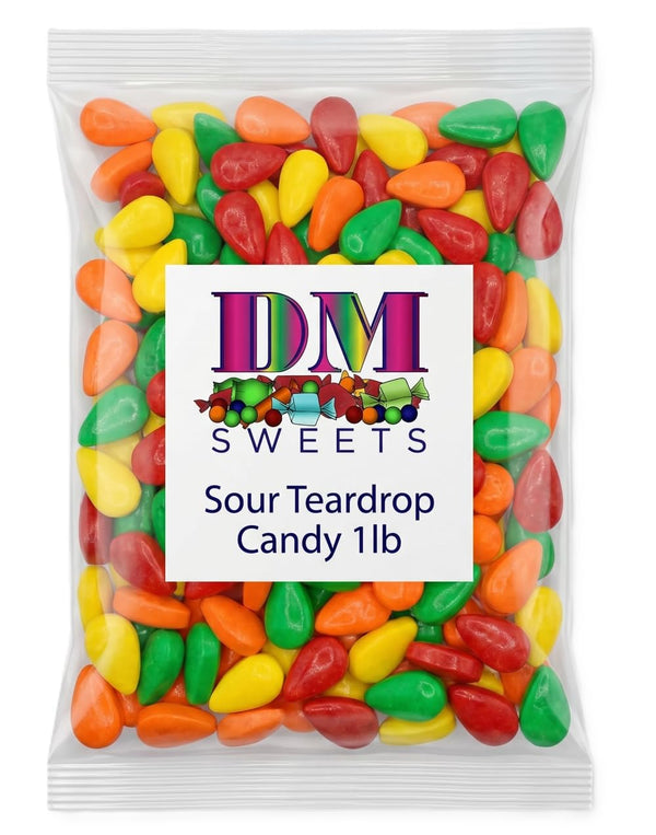 DM Sweets Extreme Sour Coated Candy - 1 lb of Fresh Delicious Sour Fruity
