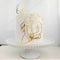 lvbeybc 2PCS Gold Oh Baby Cake Topper with Pregnant Silhouette,Pregnant Mom Dad Couple