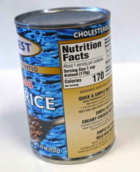 KC's Best Premium Cooked Wild Rice - Minnesota Cultivated in a Can