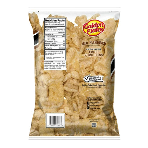 4.5oz/ 2pk Golden Flake Old Fashioned Fried Pork Skins