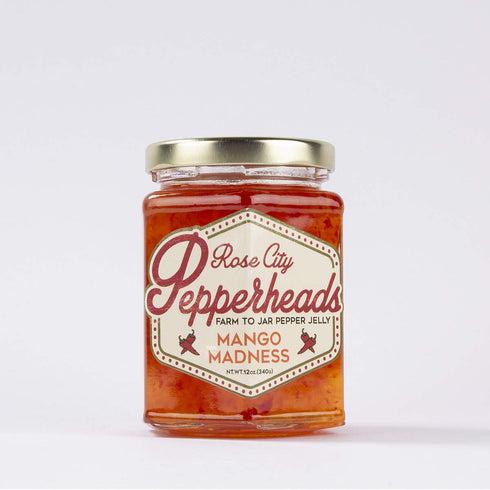 Rose City Pepperheads Mango Madness Jelly, 12oz