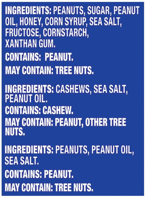 Generic Pack 24 Variety Cashews & Peanuts, pk.