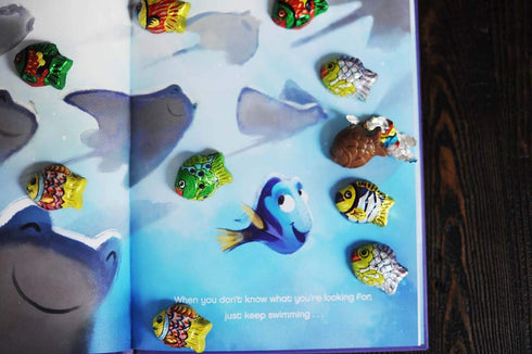 8 oz Madelaine Milk Chocolate Mini Fish Candy Spring Easter Chocolates, Individually Wrapped Tropical Fish, Smooth