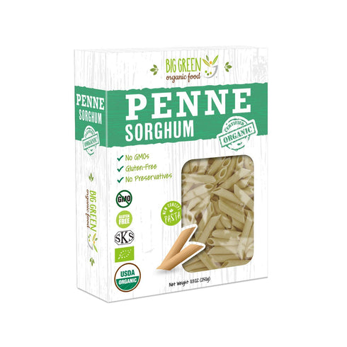Big Green Organic Organic Sorghum Penne, 8.8oz, New Concept Pasta (6)