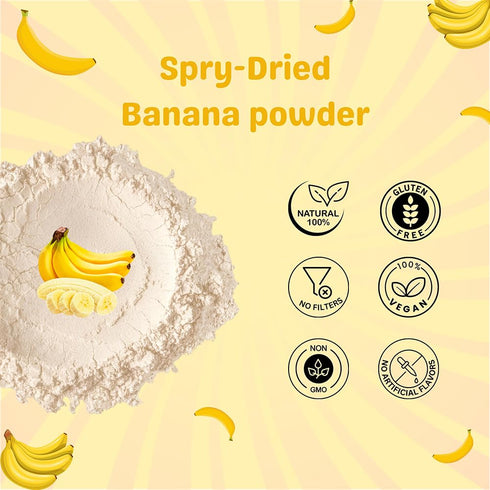 114 Banana Fruit Powder g | Smooth Texture for Baking & Fresh Banana Powder | Ideal for cooking and healthy beverages