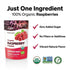 100% 6oz (33 Organic Freeze-Dried Raspberry Powder Natural Whole Fruit, Certified Organic Red Raspberries Perfect