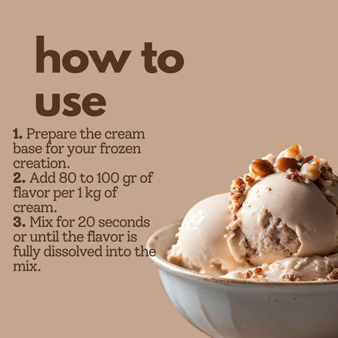 (500g, 1.1 lbs) Hazelnut Paste Flavoring for Gelato, Rolled Ice Cream, and Ice Cream. Made with Natural Hazelnuts