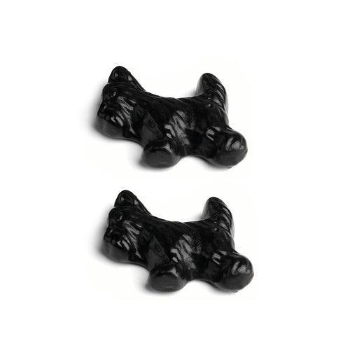 1lb Snack Attack Black Licorice Scottie Dogs Soft Chewy Candy with Real Licorice Root & Pure Anise, All-Natural, Gluten