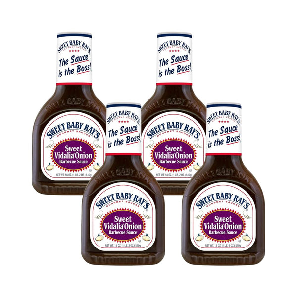 Sweet Baby Rays Vidalia Barbecue Sauce,18 OZ (Pack of 4)
