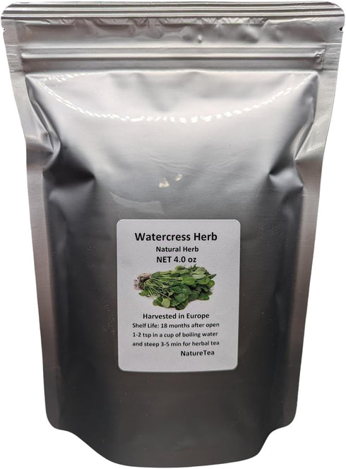 Nature Tea Watercress Herb - Dried Nasturtium officinale C/S 100% from Nature (4 oz)