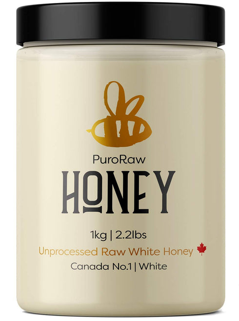 Fladora Raw Honey, 2.2 lb. White Honey, Raw Unfiltered Honey, Pure Honey, Natural