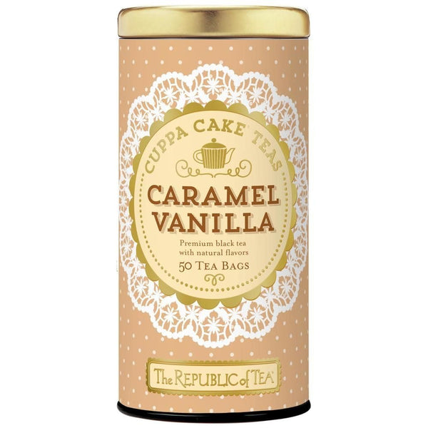 The Republic of Tea - Caramel Vanilla Cuppa Cake, 50 Tea Bags,