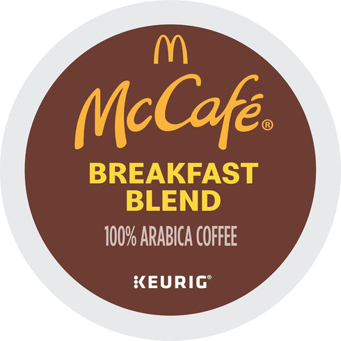 60 Count (6 Packs 10) McCafe Breakfast Blend, Single Serve Coffee Keurig K-Cup Pods, Light Roast