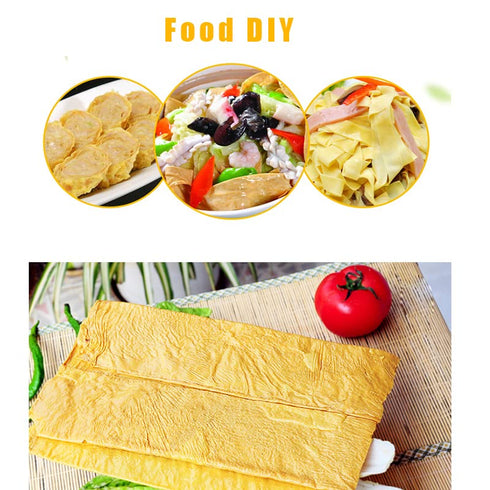 SPFLAUFR (200g/7.05oz),Skin Pack158g Dried Tofu Handmade Thousands of Tofu Skin Tofu Bamboo Dried Tofu Skin Soy