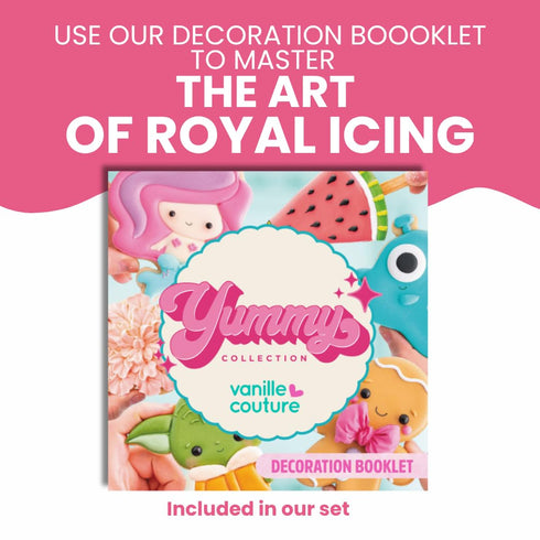 Yummy 9 Set 1.41 oz (40 ENCO Collection Food Coloring Gel each g) includes Cookie Decoration Guide