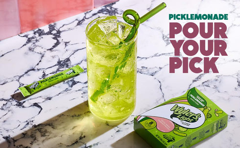 Pack 6-8 48 Wyler's Light Pickle Lemonade - Singles to Go Powdered Drink Mix - of Per Box Total Servings - Delicious