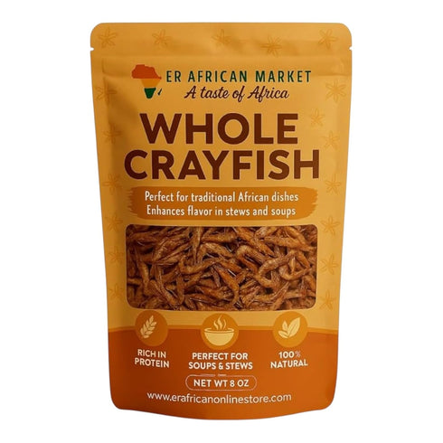 Generic 8oz 100% Whole Crayfish African Crayfish | All Natural | For Egusi, Ogbono, Okra & African Soups | No