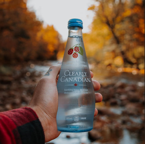 11 oz 12-Pack 24-Pack (12 Pack, 12 Pack Clearly Canadian Sparkling Flavored Water, Glass Bottles Variety of Refreshing