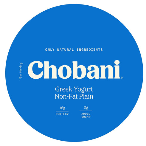 32oz Chobani Non-Fat Plain Greek Yogurt
