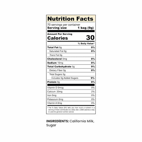 9 (70 Simply Natural Sweetened Condensed Milk Creamer Single-Serve grams sachet, All Natural Coffee/Tea Creamer sachets