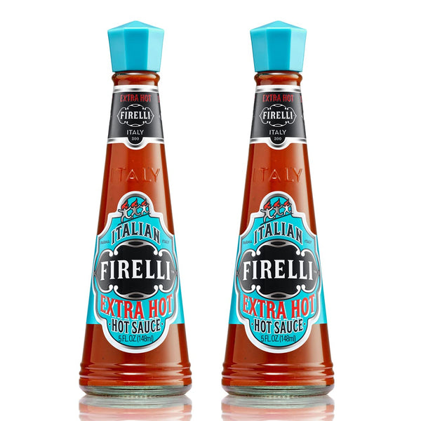 FIRELLI Extra Hot Italian Hot Sauce - 5oz Bottle (Pack of 2)