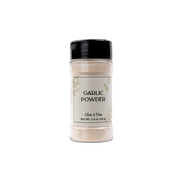 Olive & Vine Garlic Powder, Savory Flavor Profile, Seasoning for Pasta, Roasted