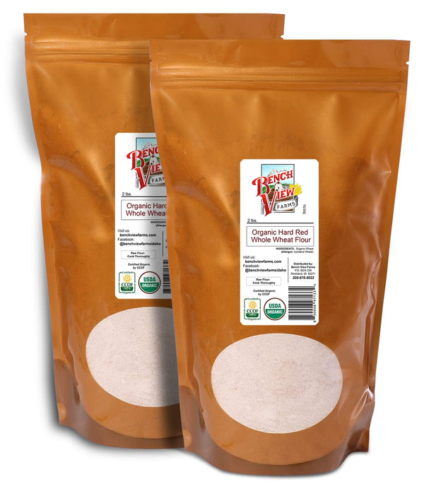 Organic Hard Red Whole Wheat Flour - 2lbs (Pack of 2)