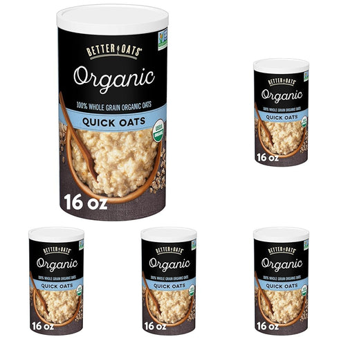 Post Better Oats Organic Quick Oats, Organic Oats for Quick Oatmeal and Overnight