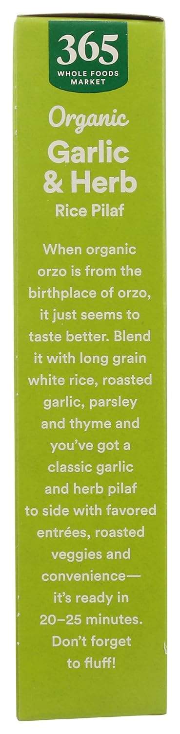 365 6.1 oz by Whole Foods Market, Organic Garlic & Herb Rice Pilaf
