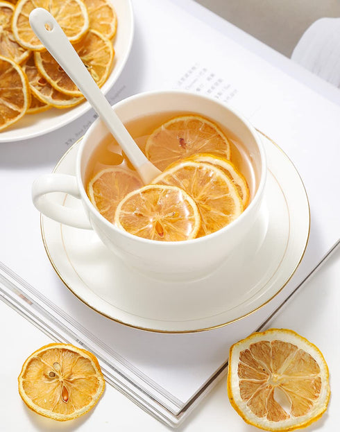 3 Oz/85g,Dehydrated Lemon.100% Premium Dried Lemon Slices Dry Natural & No Additives,No Sugar Added.