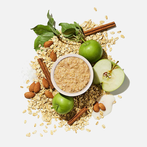 5oz MUSH Overnight Oats - Apple Cinnamon - Good Source of Fiber, Non-GMO, Dairy Free, Gluten Free