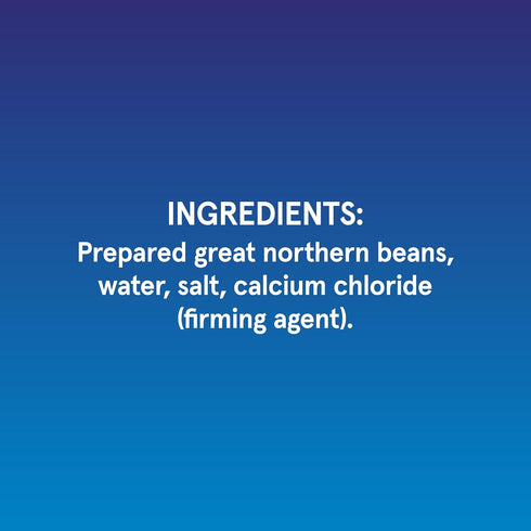15.8 oz (Pack 12) BUSH'S BEST Canned Great Northern Beans, Source of Plant Based Protein and Fiber, Low Fat, Gluten