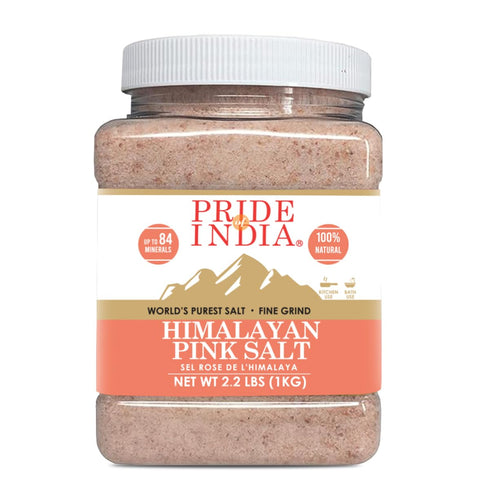 Pride Of India - Pure Himalayan Pink Salt - Enriched w/ 84+