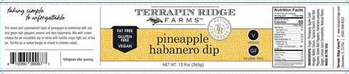 12.9 oz (Pack 2) Terrapin Ridge Farms Pineapple Habanero Dip Sweet and Spicy Gourmet Spread, Jar