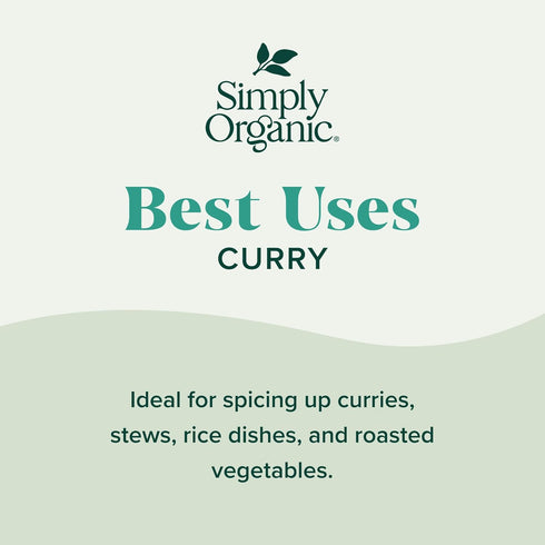 3-Ounce 3-Pack, 11 Simply Organic Certified Organic Curry Powder, Aromatic Blend Indian Cooking Spice for Meat