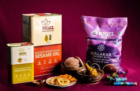 12+months Rigel Spices | Kullakar Red Rice | aged | GLUTEN FREE | Ancient Red Rice from India