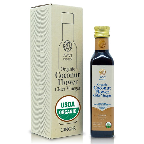AVVI Organic Coconut Vinegar with Nectar - Premium Gourmet Balsamic Vinegar Alternative,