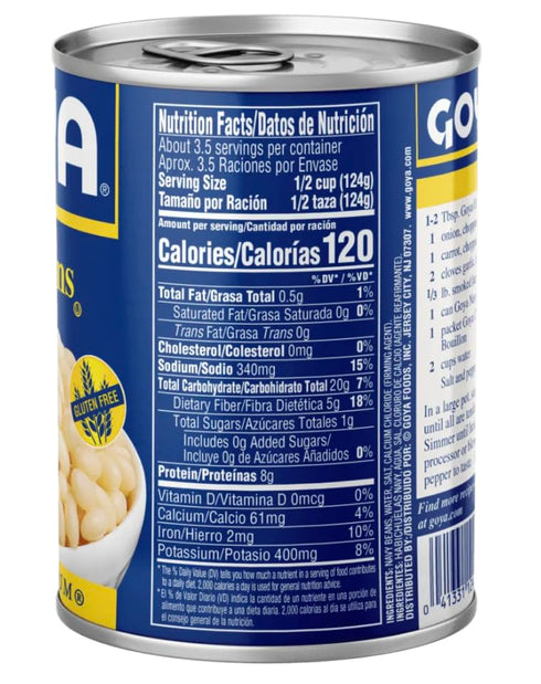 15.5 oz, 2-Pack Goya Navy Beans