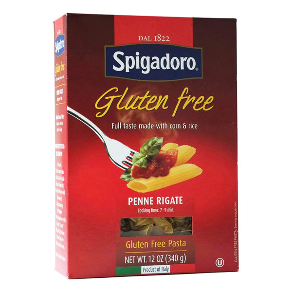 Spigadoro Penne Rigate Gluten-Free Italian Pasta | 340 Gram| 12 Ounce | Pack