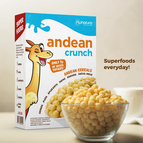 4 6 100% 3 1 boxes of superfoods extruded for a healthy cereal for everyday consumption at any time of day. It is a