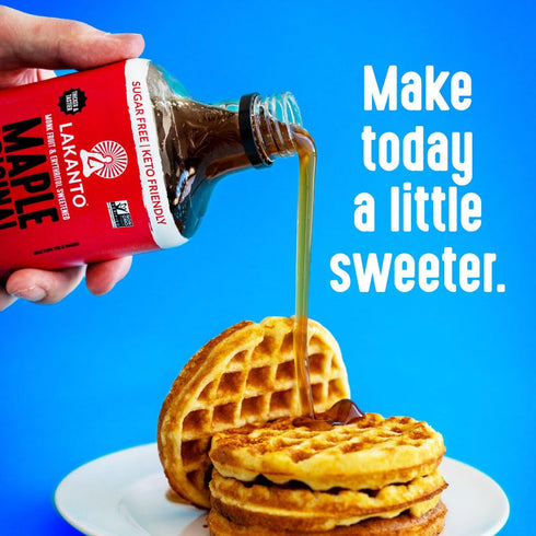 1g (13 oz Pack 3) Lakanto Sugar Free Maple Syrup - Monk Fruit Sweetener, Keto Diet Friendly, Vegan, Net Carbs