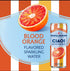 KD Chocolates 0g 6-Cans Blood Orange Sparkling Water, Low-Cal, Added Sugar